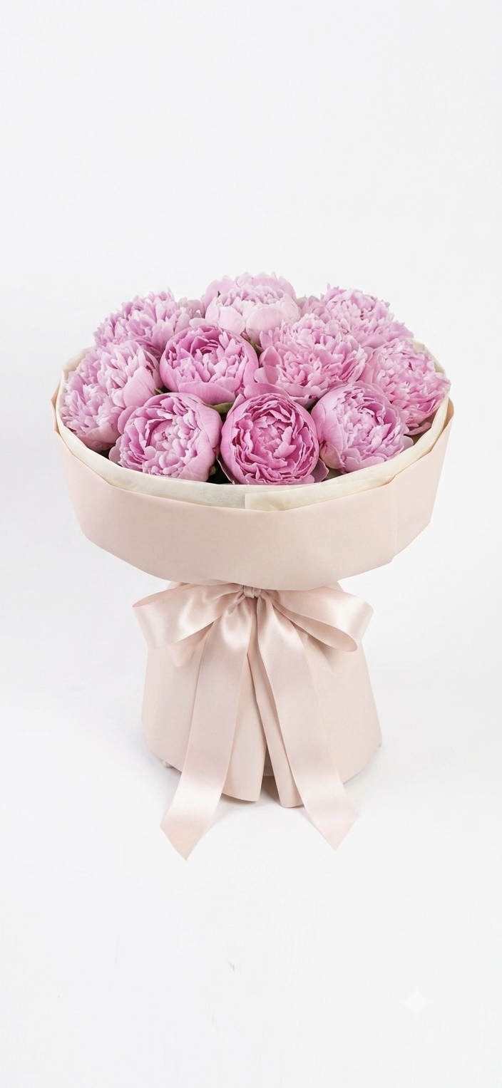 Soft blush garden bouquet